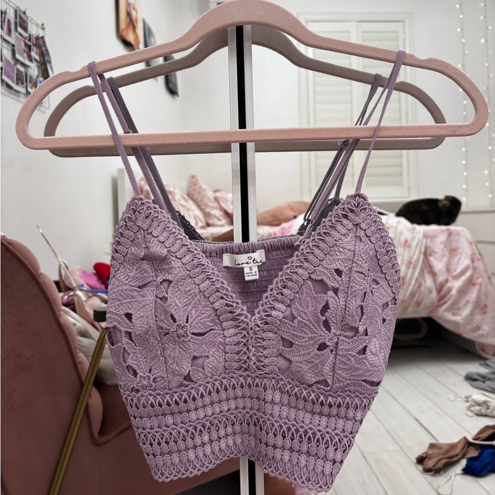 purple boho top